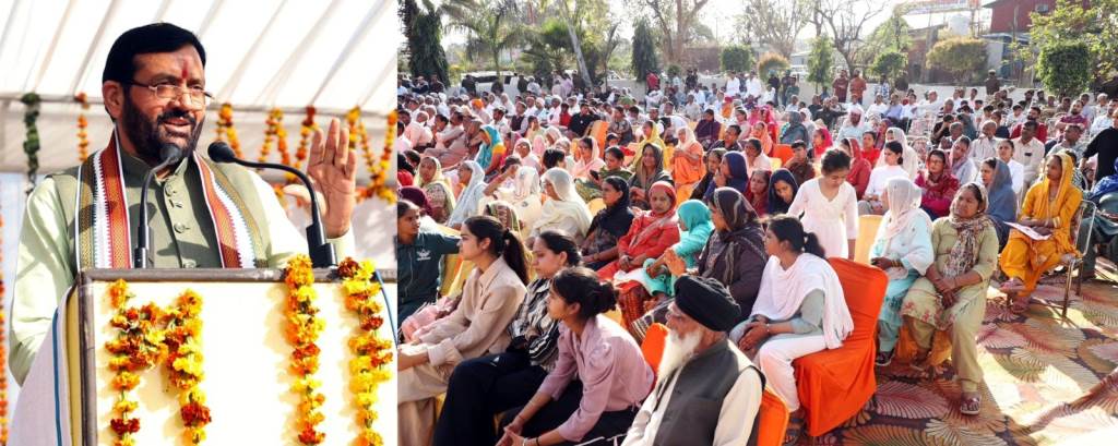 The government is moving forward with the concept of Developed HaryanaDeveloped India  Chief Minister Naib Singh Saini